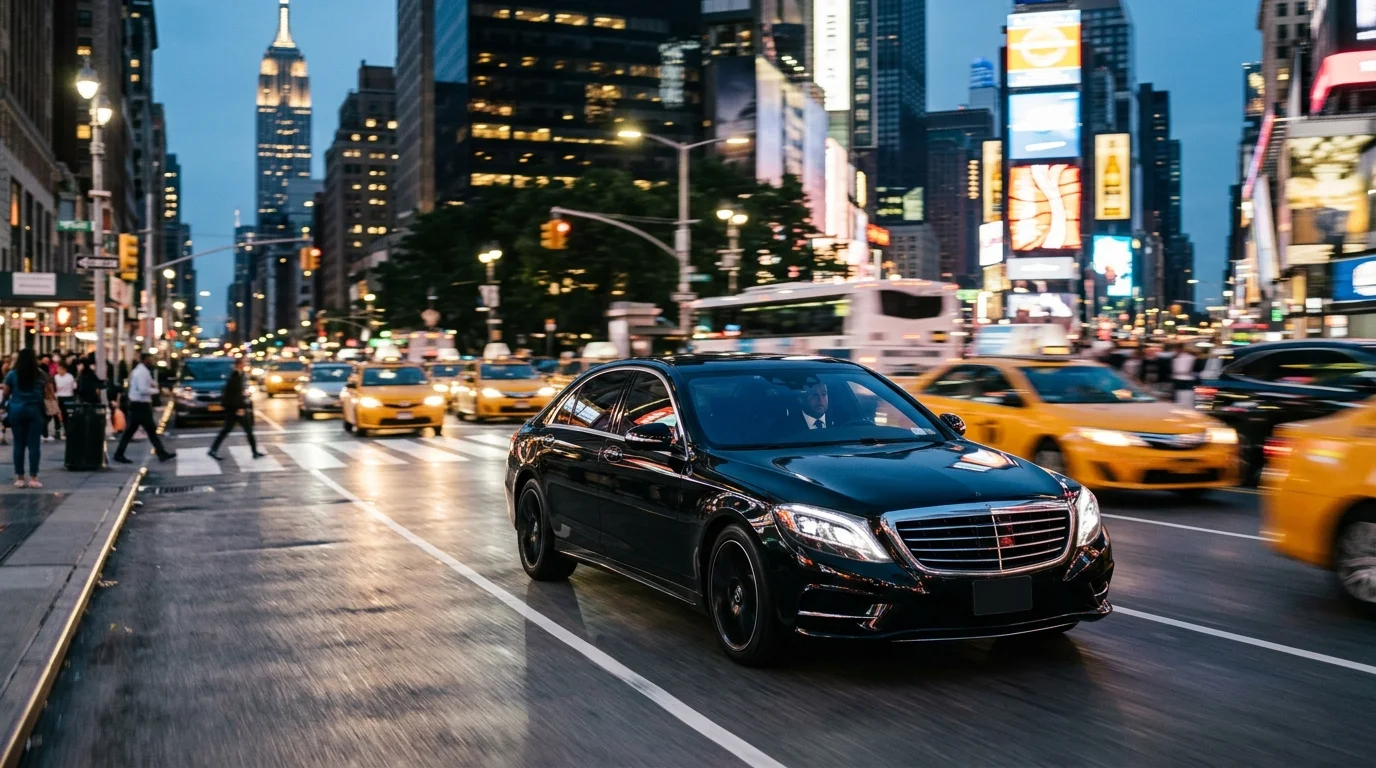 Euro Business Sedan — Mercedes E-Class or similar for hire in New York