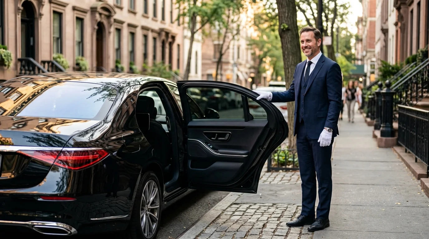 Luxury Sedan — Mercedes S-Class or similar for hire in New York