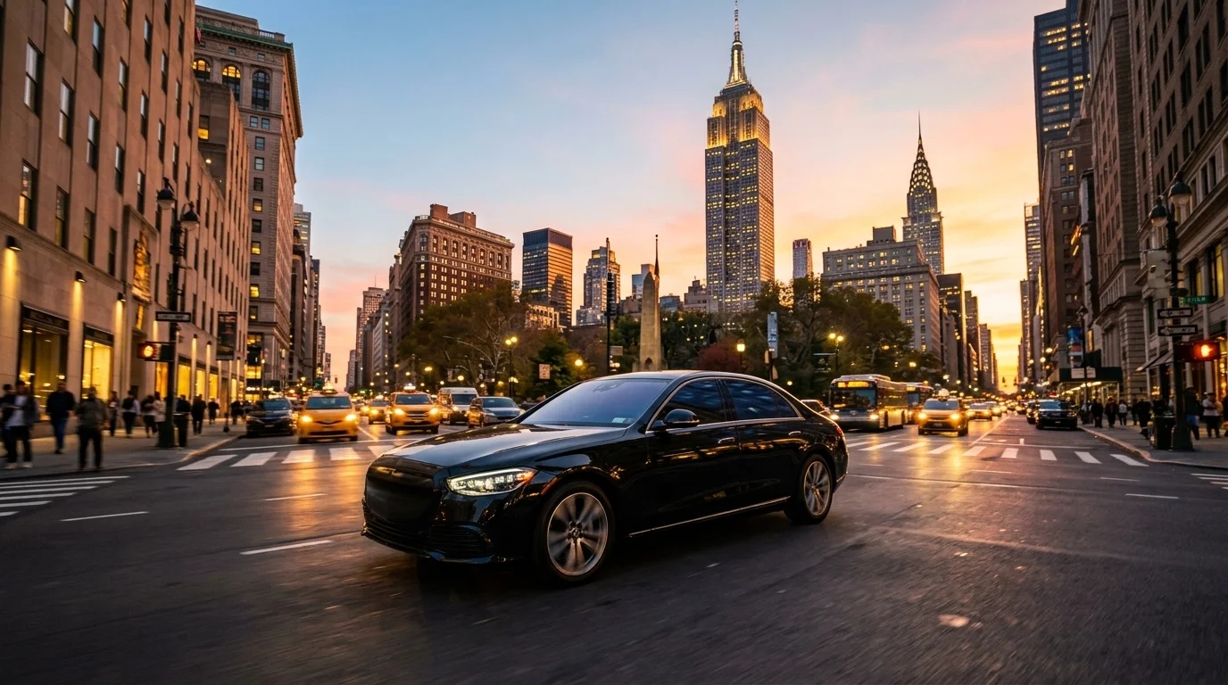 Euro Business Sedan — Mercedes E-Class or similar for hire in New York