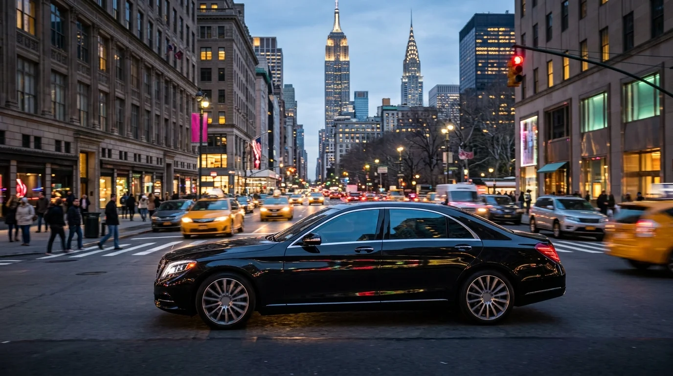Euro Business Sedan — Mercedes E-Class or similar for hire in New York