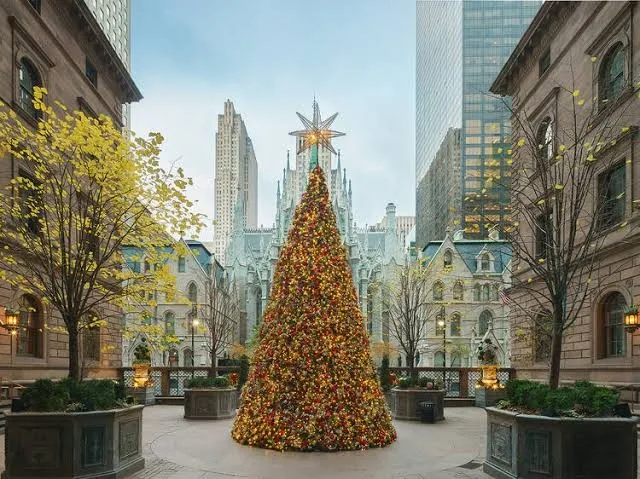 Christmas in NYC — arrivals at Rockefeller Center