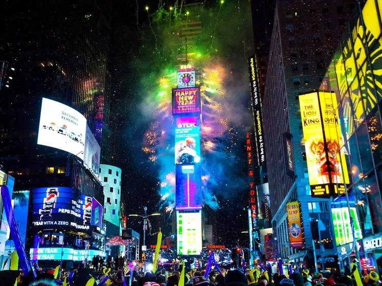 New Year's Eve Times Square — arrivals at Times Square & citywide