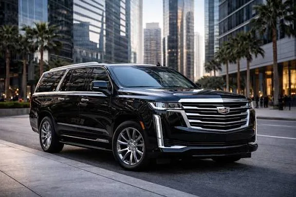 Interior detail of the Executive Mid-Size SUV — seating and finish