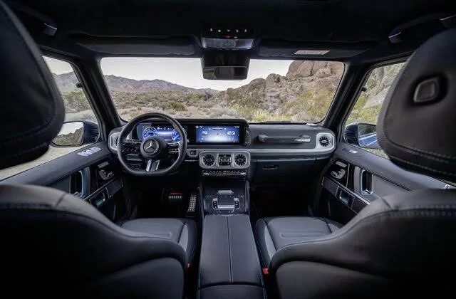 Interior of the Executive Mid-Size SUV, rear passenger cabin
