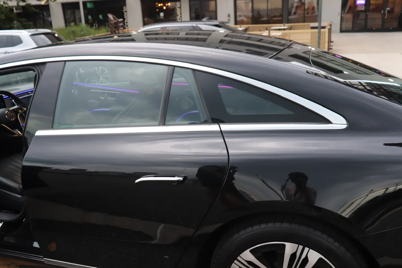 Interior of the Executive Sedan, rear passenger cabin